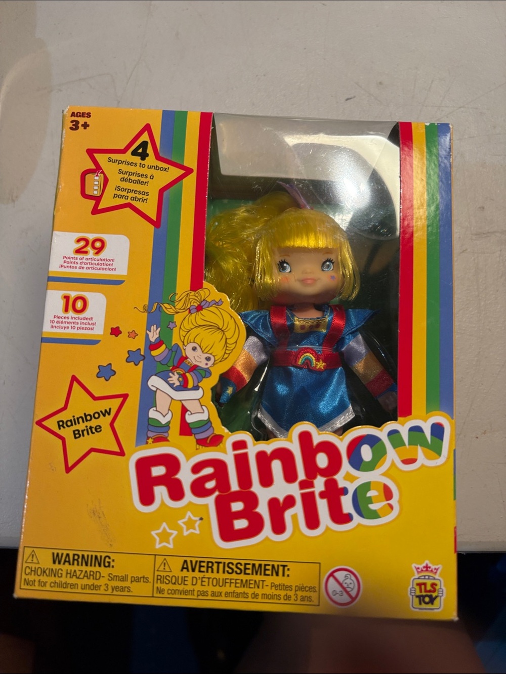 Rainbow Blonde Rainbow Brite Doll - Blue Dress, Yellow Hair